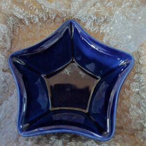 Longaberger Proudly American‎ Mini Star Dish Blue USA